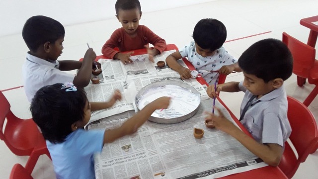 Karthigai Deepam - Diya Painting - Activities 2022